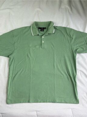 Nike Golf Light Green Collared Polo Shirt Men’s Size XL Knitted Short Sleeve